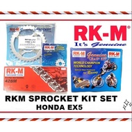 RKM HONDA EX5DREAM RKM SPROCKET CHAIN RKM FULL SET