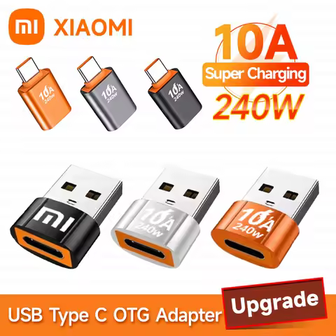 10A OTG USB Type C Female To USB A Male Adapter 240W Converter Adaptador For Xiaomi 13 12 Samsung S2