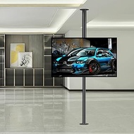 TV bracket LCD TV 360 Degree Rotating Frame Floor Stand, Rotation Tilt Swivel TV Mount, Fits 32-75in