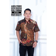 KEMEJA Premium Fur-lined Batik Shirt Suitable for Offices with Short Rafa Motif