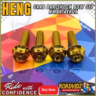 ✈ ❖ ✓ HENG GRAB BAR/SHOCK BOLT SET NMAX/AEROX (4PCS)