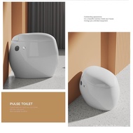 🚢Light Smart Electric Toilet Small Apartment Household Hotel Ceramic Toilet Pulse Toilet Integrated Toilet