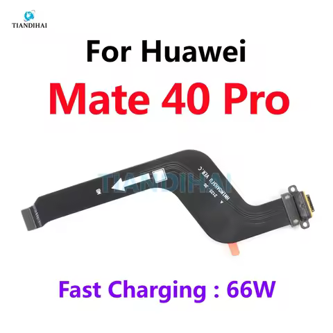 Mate40 Pro USB Port Charging Connector Dock Socket Charger Flex Cable Type C Plug Tail Parts For Hua