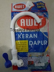 KRAN CUCI PIRING PLASTIK PE 1/2" Anti Karat , Sangat Awet