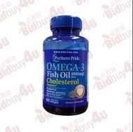 Puritan’s Pride Omega-3 Fish Oil Coated 1000Mg 60Softgels 魚油軟膠囊 60粒 [025077556342]