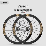 Road Bike vision Wheel Set Sticker Bicycle Rim Blade Rim Wheel Waterproof Color Change Sticker Bicyc