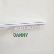 Aluminium Curtain Rail with Hanger Extendable Size / Rail Langsir Aluminium Pelbagai Size
