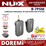 NUX B-7PSM Wireless In Ear Monitoring Headphone System Stereo Audio Transmitting With Charging Case 