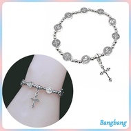 Bang Charm Bracelet Wrist Jewelry Alloy Material Religious Jewelry for Woman Man