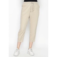 Urban Exchange Gianna Beige Tapered Pants - Casual Pants Beige Long Pants