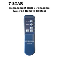 KDK / Panasonic / National Wall & Stand Fan Remote Control