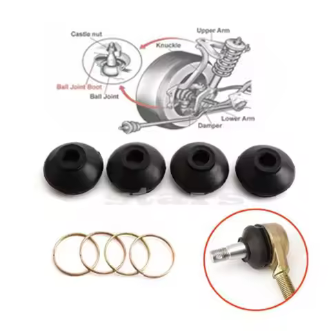 4Pcs Turn To Rod Suspension Arm Lock Ball Joint Head Dust Protection Rubber Cover for Chinese ATV Qu