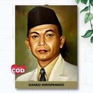 Indonesian Hero Sukarsono Poster Photo Frame - 30x40 cm