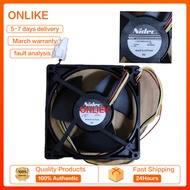 ตู้เย็นพัดลมทำความเย็น U12E15MS4AA3-57 NIDEC 15V 0.18A 12CM 4สายพร้อมปลั๊ก