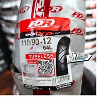 FDR Sport XR EVO 110/90-12 Tubeless Tire + Tubeless Valve
