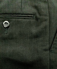 Celana Bahan Kerja Pria Alisan Slimfit Hitam Bahan Barton Panjang