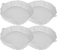 UPKOCH 4pcs Silicone Air Fryers Liners Round Reusable Air Fryers Basket Bowl Oven Baking Tray Non Stick Airfryer Mat for Air Fryer Oven Accessories