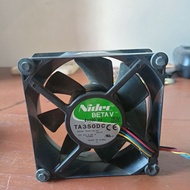 12V dc fan size 9cm 0.55A, 3cm thick