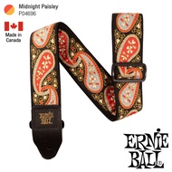 ERNIE BALL® P04696 Midnight Paisley Jacquard Strap สายสะพายกีตาร์ 3in1 ลวดลายศิลปะ สำหรับกีตาร์โปร่ง