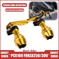 For HONDA PCX160 FORZA250 FORZA300 NSS350 Exhaust Protector Crash Bar Anti-Fall Slider