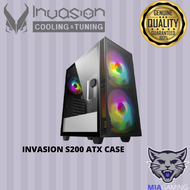 Invasion S-200 Mid-Tower ATX Casing with 2x200mm and 1x120mm ARGB Fan