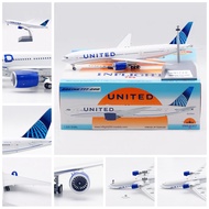 48H Shipping - Inflight United Airlines Boeing B777-200ER N209UA Alloy Guest Aircraft Model 1/200