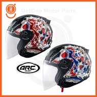 ARC YF KOI DESIGN HELMET BLUE RED 2023 ORIGINAL