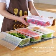 U2 Food Container, Fruit, Food, Vegetable Container with PP Refrigerator Tray, Safe for Health