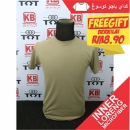 Baju kosong murah microfiber jersi tshirt inner loreng askar kosong SAND