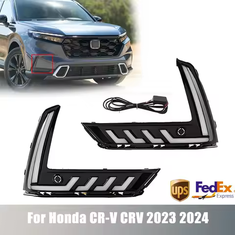 1Set Quality Car LED DRL Daytime Running Light Fog Lamp Turn Signal Multiple Lights Durable For Hond