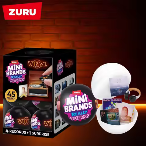 Zuru Mini Brands Really Works Mini Vinyl Mystery Ball with 45 Collectible Records Mini Album Covers 