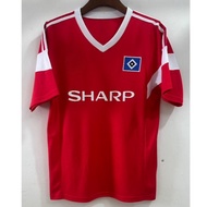 1988 HB Home and Away Red Embroidered Retro Short-Sleeve Soccer Jersey