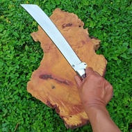 golok kopak rawing keren baja per sarung kulit asli