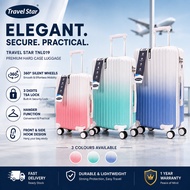 Travel Star TNL019 PC Polycarbonate Colorful Hard Case Travel Elegant Hardcase Luggage  Luggage Baga