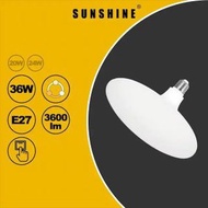 LED燈膽(UFO飛碟燈) - 36W / E27大螺頭 / 牆身開關三色溫 (不可調光暗及不可遙控) #LED燈泡 #LED飛碟燈 #LED天花板燈膽 (LUFOB-36E27T)