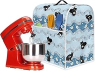 Psesaysky Cat Music Mixer Cover Kitchen Appliance Covers to Keep Clean &amp; Safe Kitchen Home Dustproof Compatible with 5-8 Qt Bowl-Lift Stand Mixer L Size