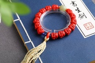 天然原礦硃砂精品紅砂佛頭手鏈 規格12mm 硃砂含量高達95%