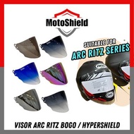 Visor ARC Ritz AXZ Bogo Hypershield Smoke Siang Malam Suitable Ritz Plain 2Tone Modern