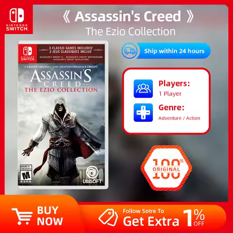 Nintendo Switch Game Deals - ASSASSIN CREED THE EZIO COLLECTION - Games Physical Cartridge