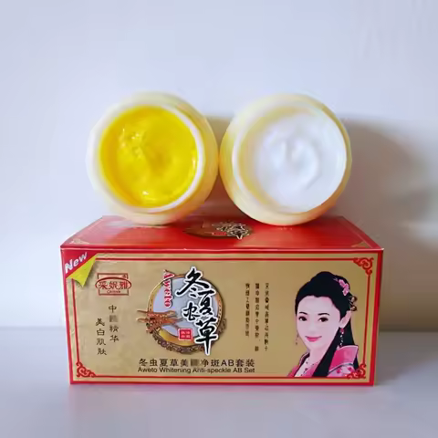 Original Aweto Lighthening Anti-Acne Day Night Cream Set