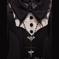 Japanese Handmade Bat Subculture Gothic Lolita Necklace Cross Accessories Gothic Style
