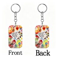 Bad Bunny Keychain Backpack Debi Tirar Mas Fotos DTMF Tour Fan Merchandise Keyring Pendant Decor Orn