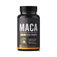 Organic Maca Root Powder Capsules-Serving Size 1500 Mg. Per Tablet-Gelatin Peruvian Supplement-(120 