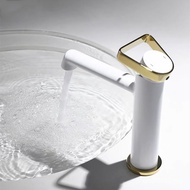 All Copper Toilet Basin Simple Handle Faucet Wholesale Hot and Cold Water Household Bathroom Fashion