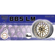 1/24 BBS LM 18 18 Inch Tire Rim Set W2 FUJIMI Assembly Model