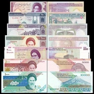 Asia brand new Iranian 7 pieces/piece set 100-10000 riyal ba亚洲全新 伊朗7张/枚一套 100-10000里亚尔纸币 套钞币 全套9.1