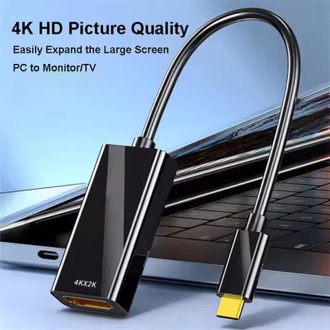Type C to HDMI-compatible Cable USB C to HDTV Converter HD 4K USB 3.1 HDTV Cable Adapter for MacBook