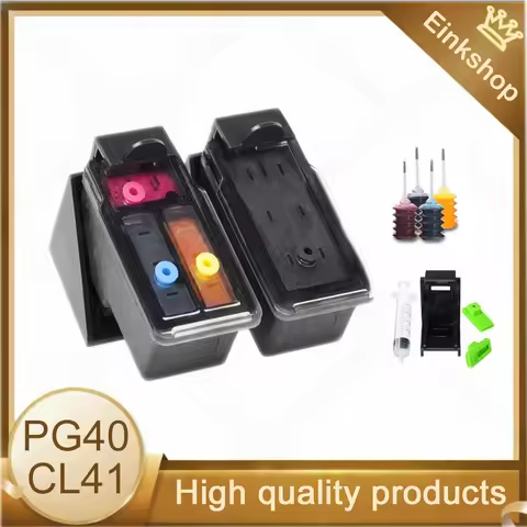 Einkshop PG40 CL41 Refill Ink Cartridge PG40 CL41 Compatible For Canon Pixma IP1800 IP1900 IP1600 IP