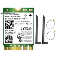 【honkandizi01.sg】8260 8260NGW WiFi Card+2X8DB Antenna 2.4G/5Ghz 867M Bluetooth 4.2 NGFF M.2 WiFi Wir