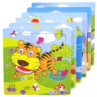 9-piece wooden puzzle toy 15*15cm Jigsaw set puzzle Jigsaw puzzle Jigsaw puzzle for kids